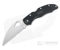 Byrd Harrier 2 Wharncliffe Lightweight Black FRN Satin Plain Edge Folder BY01PBKWC2