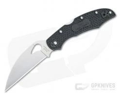 Byrd Cara Cara 2 Wharncliffe Lightweight Black FRN Satin Plain Edge Folder BY03PBKWC2