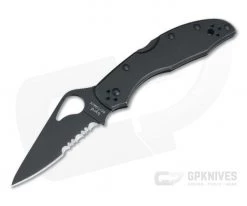 Byrd Meadowlark 2 Black Stainless Steel Part Serrated 04BKPS2