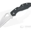 Byrd Meadowlark 2 Wharncliffe Lightweight Black FRN Satin Serrated Folder BY04SBKWC2
