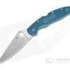 Spyderco Police 4 Lightweight Plain K390 Dark Cyan Blue FRN Back Lock C07FP4K390
