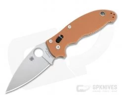 Spyderco Manix 2 Sprint REX 45 Burnt Orange G10 C101GPBORE2