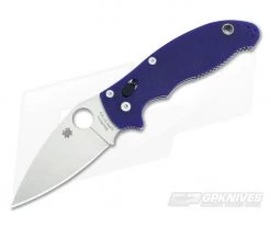 Spyderco Manix 2 Plain S110V Dark Blue G10 C101GPDBL2