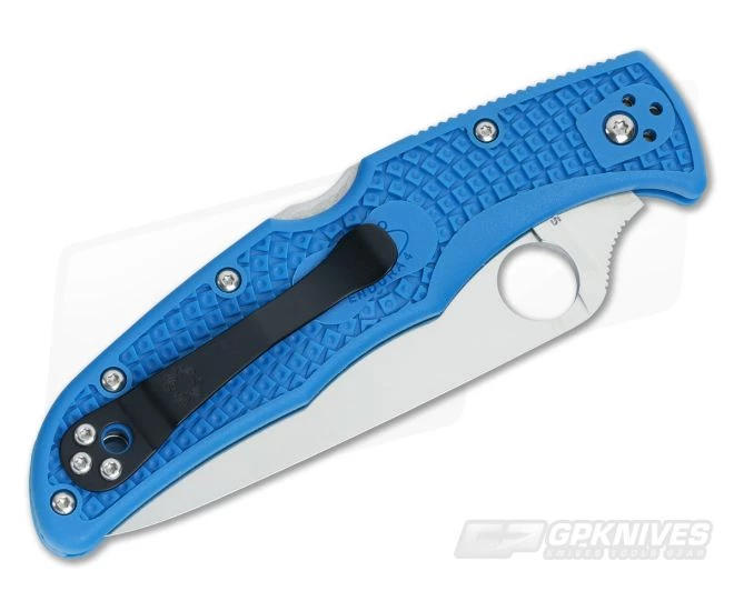 Spyderco Endura 4 Flat Ground VG10 Blue FRN C10FPBL - Image 2