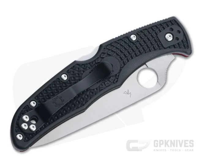 Spyderco Endura 4 Thin Red Line Partially Serrated VG10 FRN Folder C10FPSBKRD - Image 2