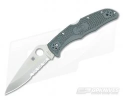Spyderco Endura 4 Lightweight Partially Serrated VG10 Foliage Green FRN C10PSFG