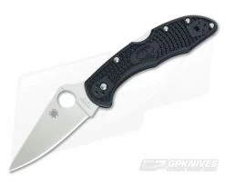 Spyderco Delica 4 Flat Ground VG10 Black FRN C11FPBK
