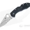 Spyderco Delica 4 Thin Blue Line Partially Serrated VG10 FRN Folder C11FPSBKBL