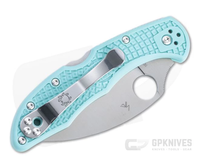 Spyderco Delica 4 Wharncliffe Limited S30V Teal FRN Folder C11FPWCTL - Image 2