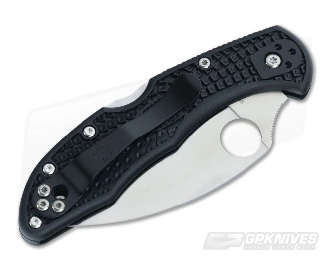 Spyderco Delica 4 FRN Wharncliffe Serrated VG10 C11FSWCBK - Image 2