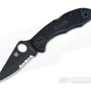 Spyderco Delica 4 FRN Black Partially Serrated VG10 C11PSBBK