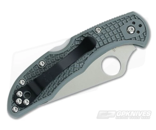 Spyderco Delica 4 Partially Serrated VG10 Foliage Green FRN C11PSFG - Image 2