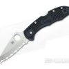 Spyderco Delica 4 Serrated VG10 Black FRN C11SBK