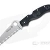 Spyderco Rescue 3 Thin Red Line Serrated VG10 Black FRN Folder C14FSBKRD3