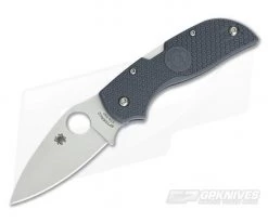Spyderco Chaparral Lightweight Satin XHP Gray FRN Back Lock Folder C152PGY