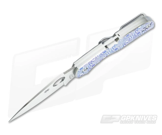 Spyderco Chaparral 4 Blue Anodized Stepped Titanium - Image 3