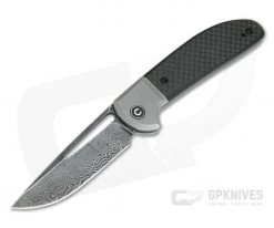 CIVIVI Trailblazer C2018DS-1 Damascus Bolstered Carbon Fiber G10 Slip Joint Folder