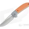 CIVIVI Trailblazer XL Satin D2 Bolstered Orange G10 Slip Joint Folder C2101B