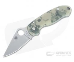 Spyderco Para 3 CQI Stonewashed S45VN Camo G10 Compression Lock Folder C223GPCMO