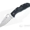 Spyderco Endela Thin Blue Line Partially Serrated VG10 FRN Folder C243FPSBKBL