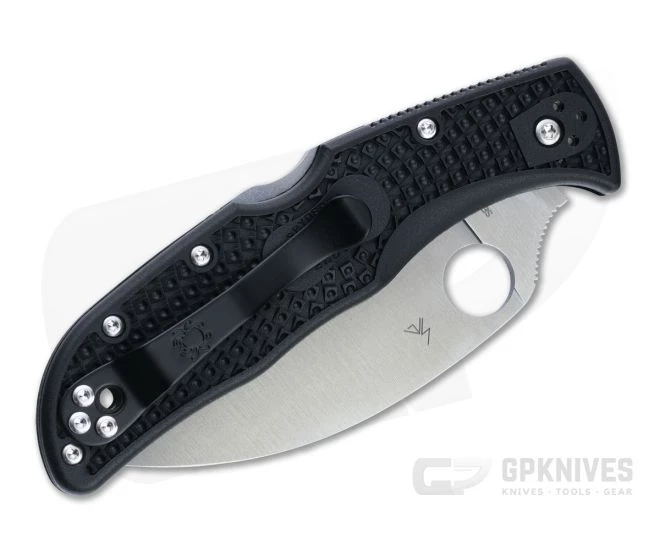 Spyderco Endela Wharncliffe Plain Edge VG10 Black FRN Folding Knife C243FPWCBK - Image 2