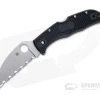 Spyderco Endela Wharncliffe Serrated VG10 Black FRN Folding Knife C243FSWCBK