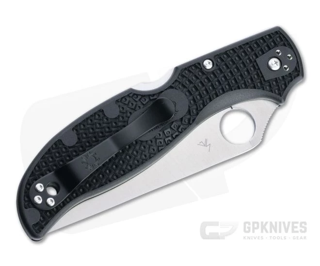 Spyderco Stretch 2 XL Spyderedge Serrated Satin VG10 Black FRN Folder C258SBK - Image 2