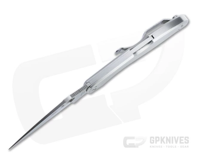 Spyderco UpTern Satin Plain Edge Stainless Steel Back Lock Folder C261P - Image 3