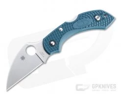 Spyderco Dragonfly 2 Wharncliffe Plain K390 Dark Cyan Blue FRN C28FP2WK390