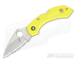 Spyderco Dragonfly 2 Salt Serrated H1 Yellow FRN C28SYL2
