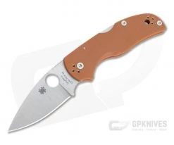 Spyderco Native 5 Sprint Burnt Orange Linerless G10 CPM REX 45 C41GPBORE5