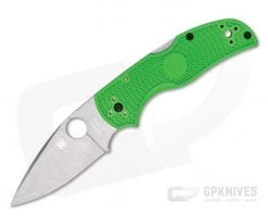 Spyderco Native 5 Salt Lightweight Plain Edge LC200N Green FRN Folder C41PGR5