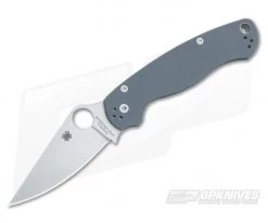 Spyderco ParaMilitary 2 Cru-Wear Gray G10 Sprint Run