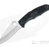 Spyderco Pacific Salt 2 Lightweight Black FRN Plain Edge Satin H1 Folder C91PBK2