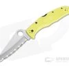 Spyderco Pacific Salt 2 Lightweight Yellow FRN Serrated Edge Satin H1 Folder C91SYL2