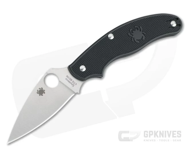 Spyderco UK Penknife UKPK Plain BD1N Black FRN Slip Joint Folder C94PBK