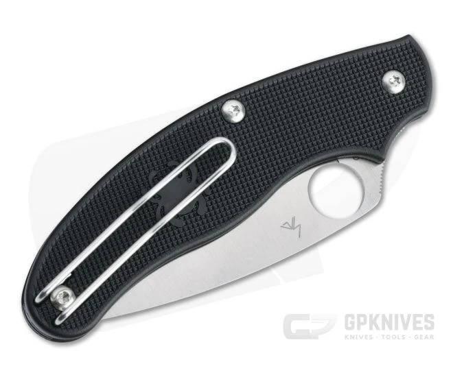 Spyderco UK Penknife UKPK Plain BD1N Black FRN Slip Joint Folder C94PBK - Image 2