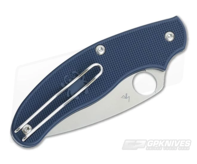 Spyderco UK Pen Knife (UKPK) Dark Blue FRN and S110V Blade C94PDBL - Image 2