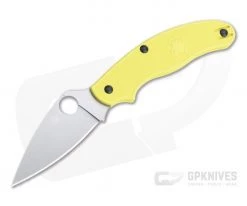 Spyderco UK Penknife Salt UKPK Plain LC200N Yellow FRN Slip Joint Folder C94PYL