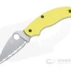 Spyderco UK Penknife Salt UKPK Serrated LC200N Yellow FRN Slip Joint Folder C94SYL