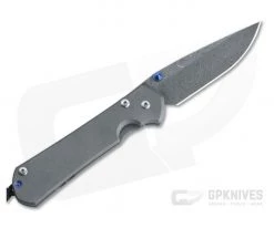 Chris Reeve Large Sebenza 31 Left Handed Drop Point Boomerang Damascus Folder