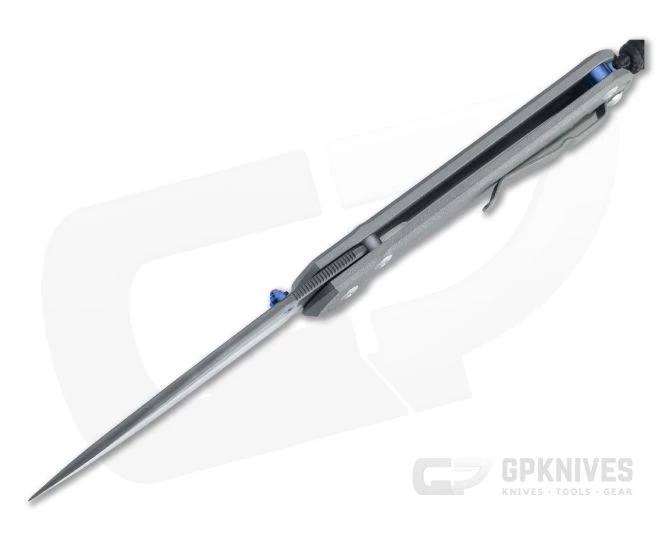 Chris Reeve Large Sebenza 31 Left Handed Drop Point Boomerang Damascus Folder - Image 3