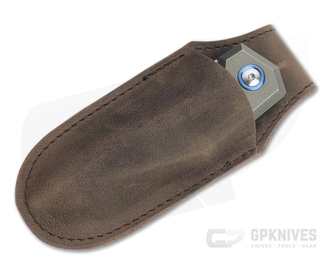 MKM Edge Reverse Tanto Satin M390 Stonewashed Bronze Titanium Slip Joint Folder EG-TBR - Image 4