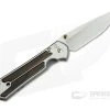 Chris Reeve Large Sebenza 21 Left Handed Macassar Ebony Wood Inlays