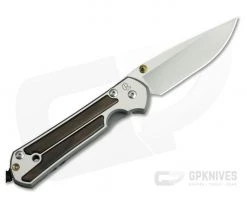 Chris Reeve Large Sebenza 21 Left Handed Macassar Ebony Wood Inlays