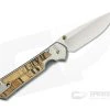 Chris Reeve Large Sebenza 21 Left Handed Spalted Beech Wood Inlays 1163