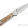 Chris Reeve Large Sebenza 21 Left Handed Thuya Wood Inlays