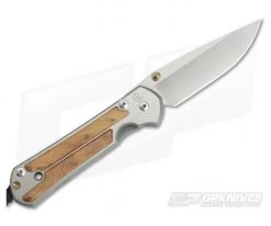 Chris Reeve Large Sebenza 21 Left Handed Thuya Wood Inlays