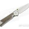 Chris Reeve Large Sebenza 21 Left Handed Striped Platan Wood Inlays