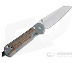 Chris Reeve Large Sebenza 21 Left Handed Insingo Natural Canvas Micarta Inlays L21-1265